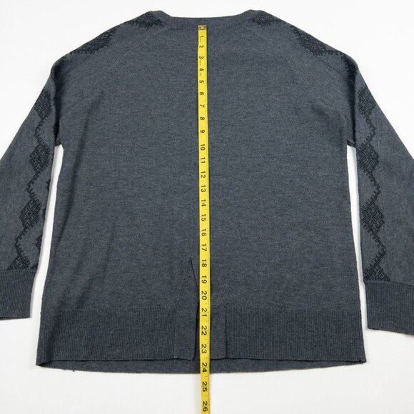 SmartWool Merino Wool Blend Sweater Women's XS Shadow Pine Crewneck Knit Gray - Picture 10 of 13